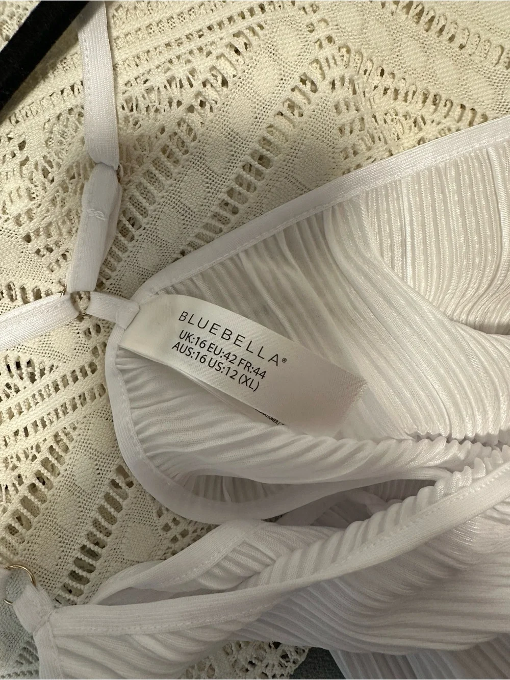 Bluebella White Ribbed Sleep Set - Picture 5 of 6